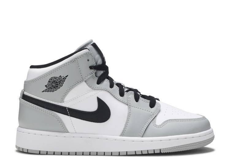 Air Jordan 1 Mid 'LIGHT SMOKE GREY'