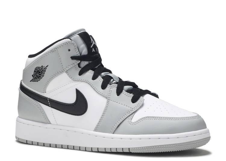 Air Jordan 1 Mid 'LIGHT SMOKE GREY'