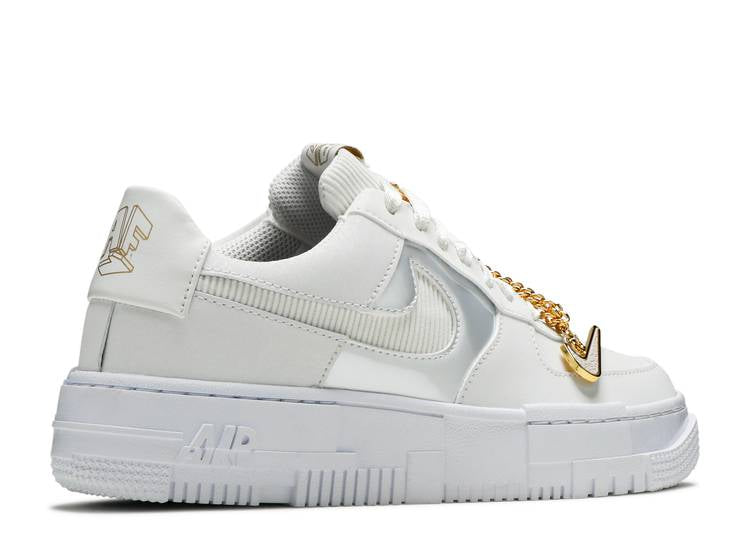 Air Force 1 Pixel 'GREY GOLD CHAIN'